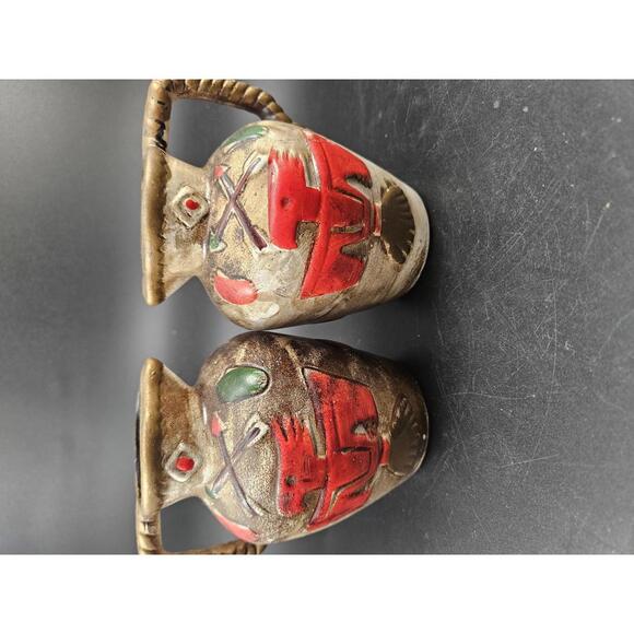 Trio of Native American Southwestern Thunderbird Pitchers Kitsch Made in Japan - Picture 2 of 11